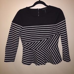 BCBGMaxAzria Striped Top